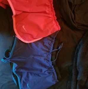 Both pair of Nike DRI-FIT 2 in 1 shorts